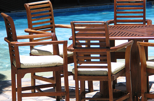 teak table